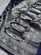 Banarasi Pure katan mashru silk saree With Blouse