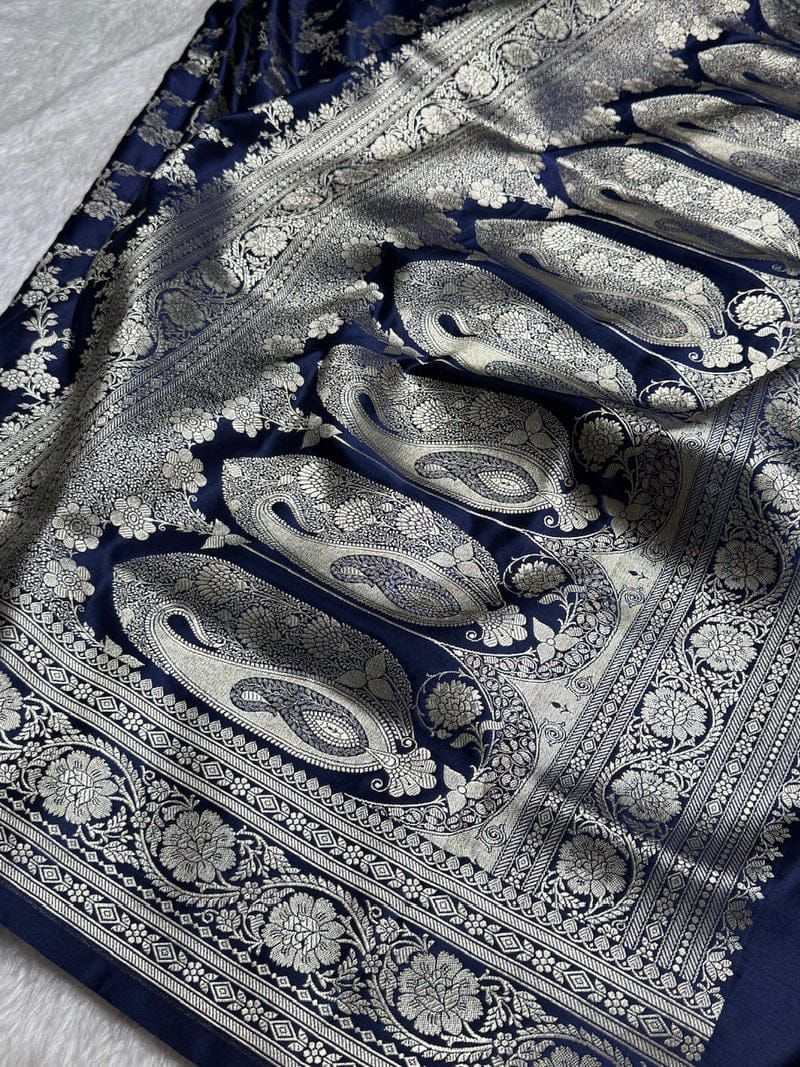 Banarasi Pure katan mashru silk saree With Blouse