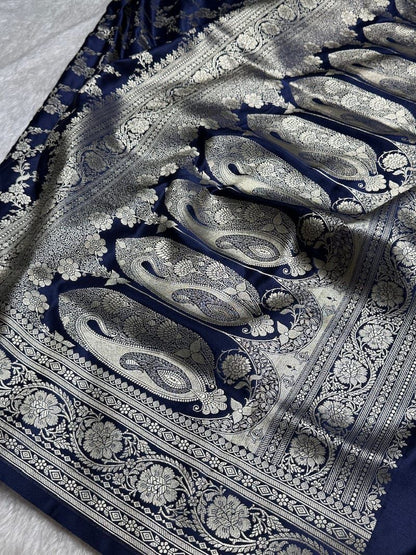 Banarasi Pure katan mashru silk saree With Blouse