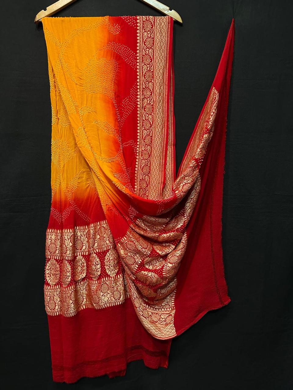 Pure Modal Silk  Bandhaj  Print   Dupatta