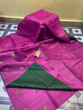Katan Silk Embroidery With Blouse