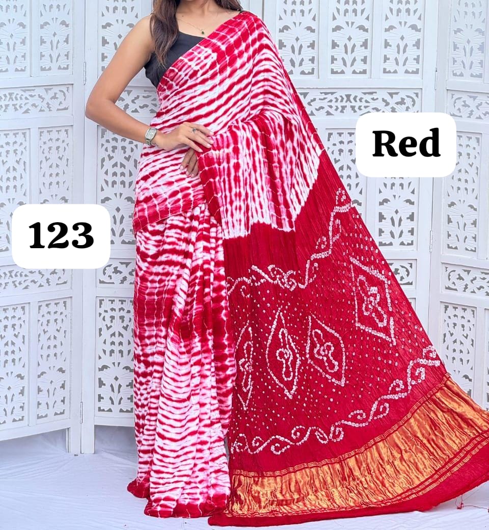 Pure Modal Silk Saree with blouse With Tissue Pallu