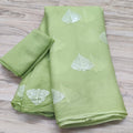 Pure Diamond Chiffon Saree With  Blouse