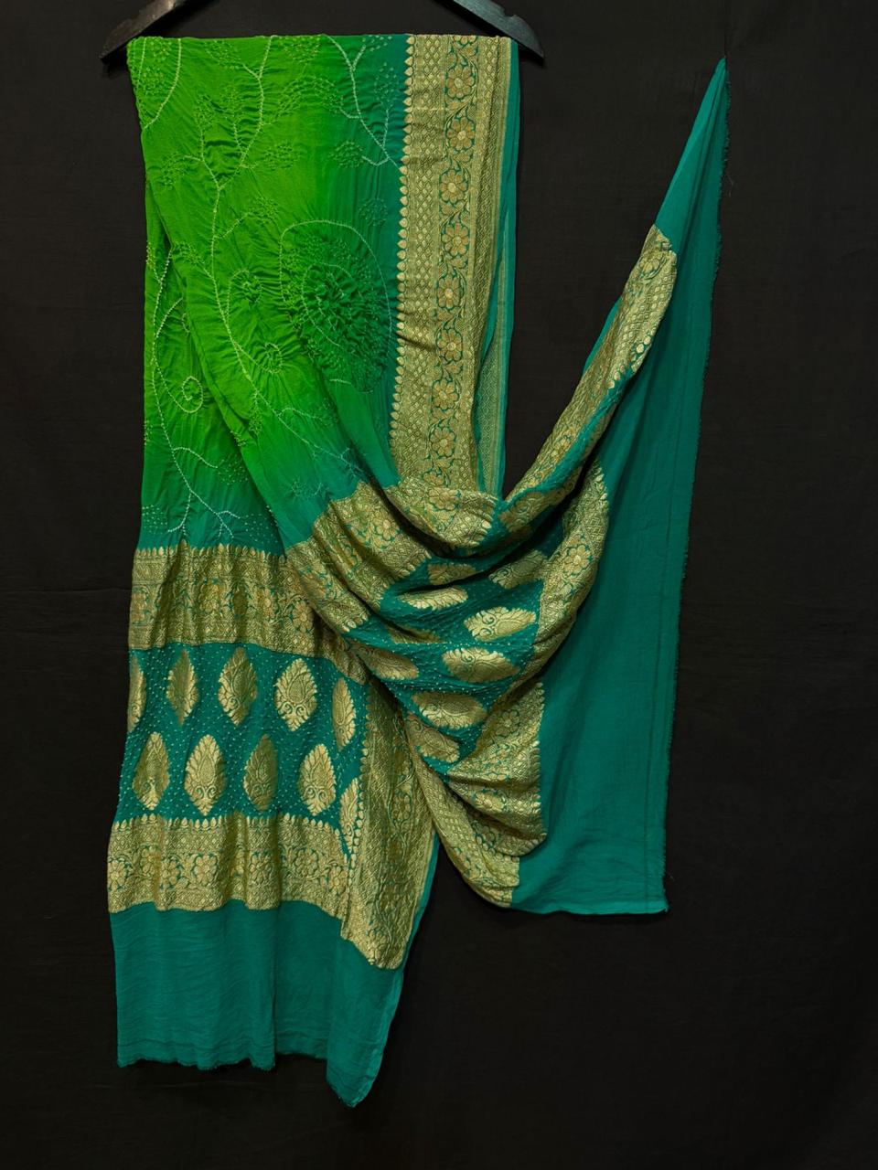 Pure Modal Silk  Bandhaj  Print   Dupatta