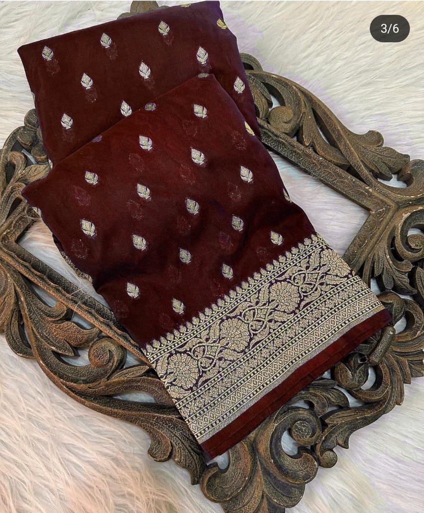 Banarasi  Semi  Warm Silk Soft Saree