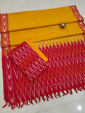 Pure  ikkat Cotton Unstitched Suit With Dupatta