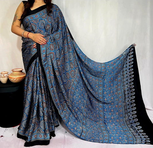 Pure Modal Silk Saree with blouse