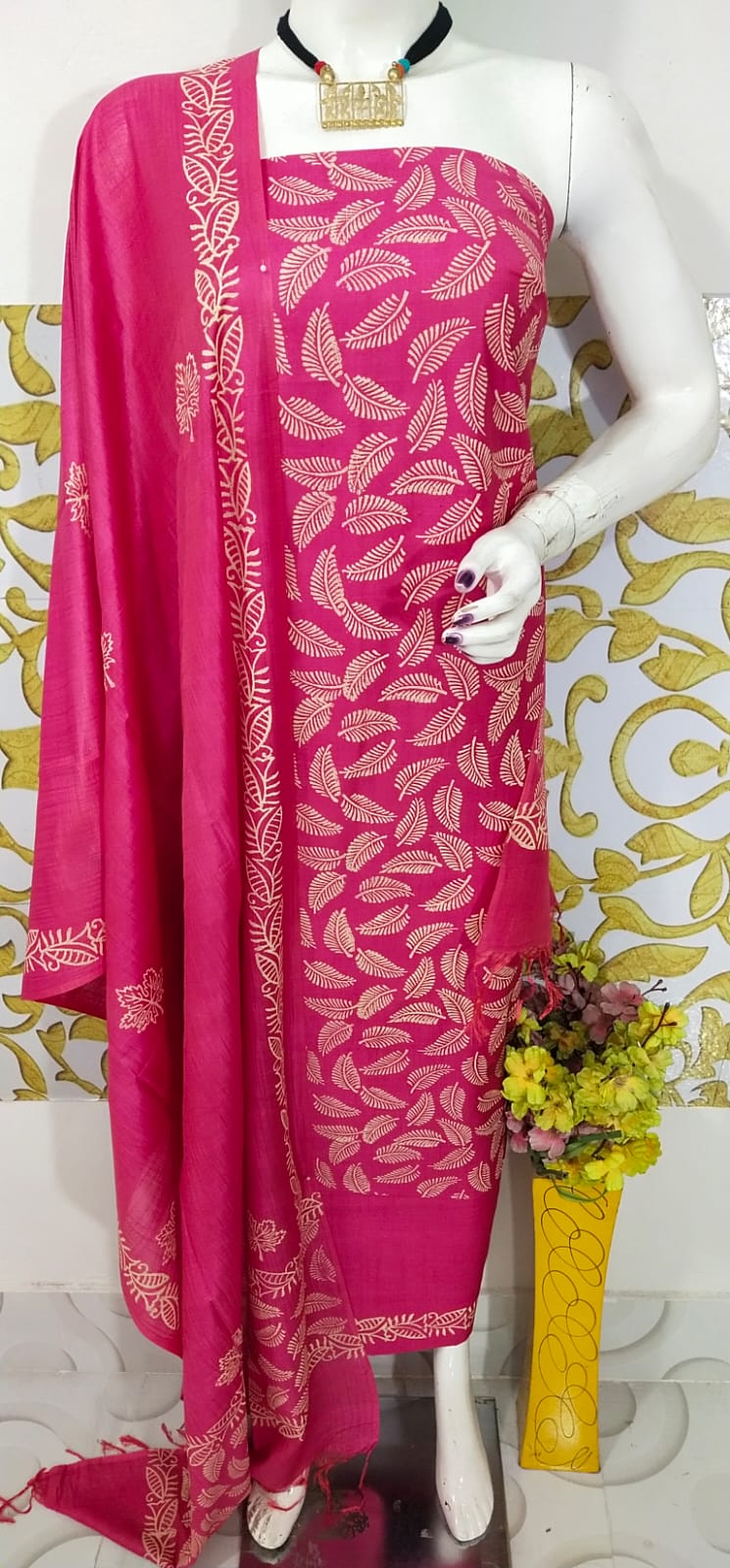 BHAGALPURI   DESCHARGE PRINT  UNSTITCHED SUIT
