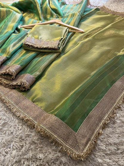 Banarasi Tissue Silk Saree With Blouse