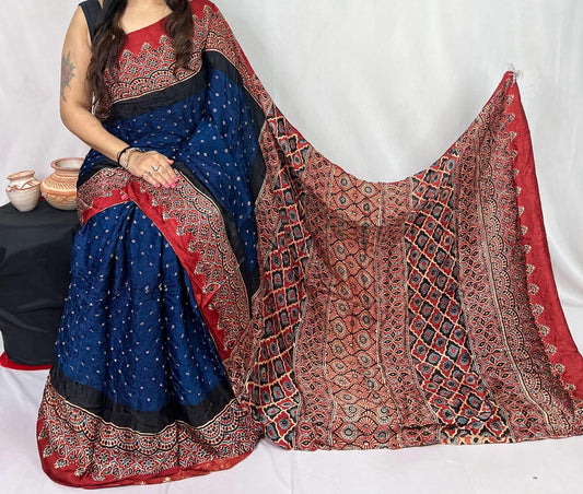 Pure Modal Silk Saree with blouse