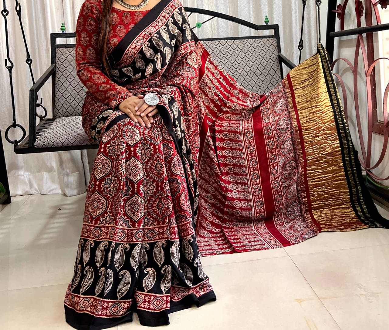 Pure Modal Silk Saree with blouse