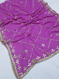 Beautiful Georgette Gota  Patti  Work Saree