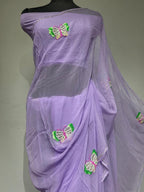 Pure Jaipuri Chiffon Saree