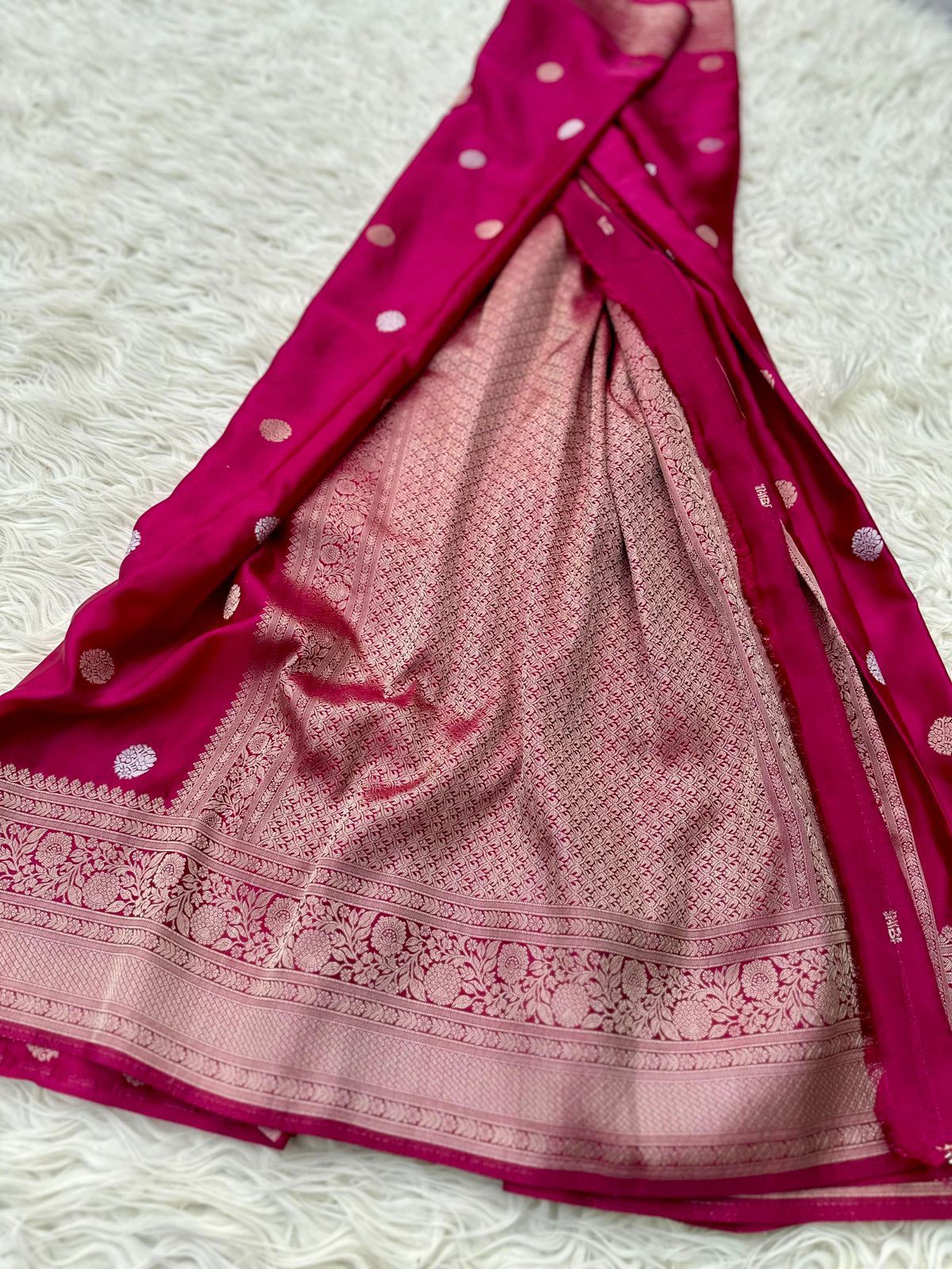 Banarasi katan mashru silk saree