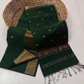 Maheshwari Cotton Silk Zari Work Saree With Blouse