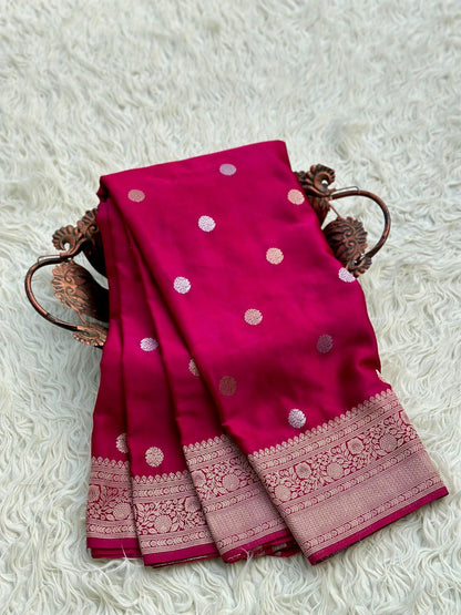 Banarasi katan mashru silk saree