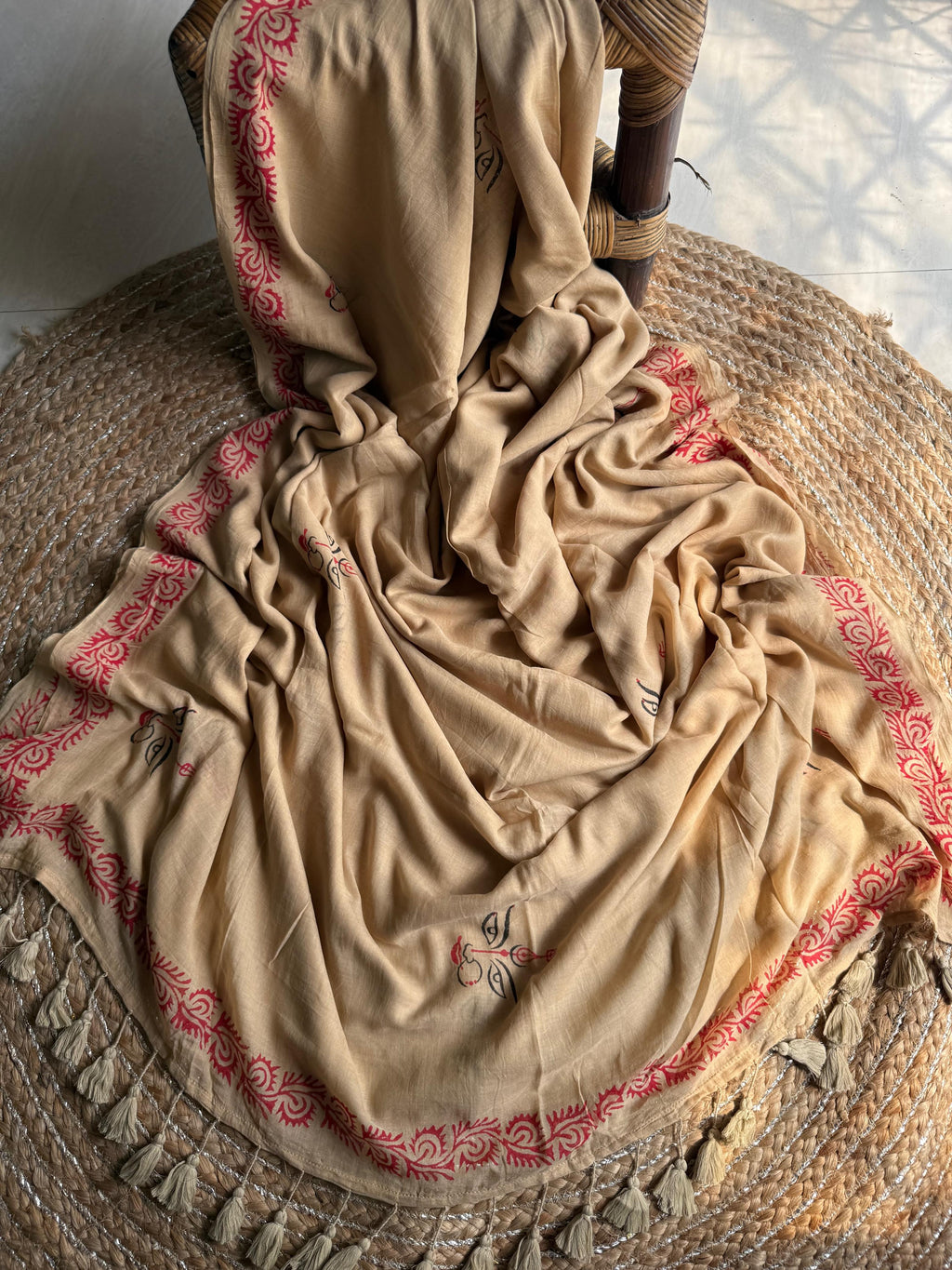 Beautiful Cotton Mulmul  Saree