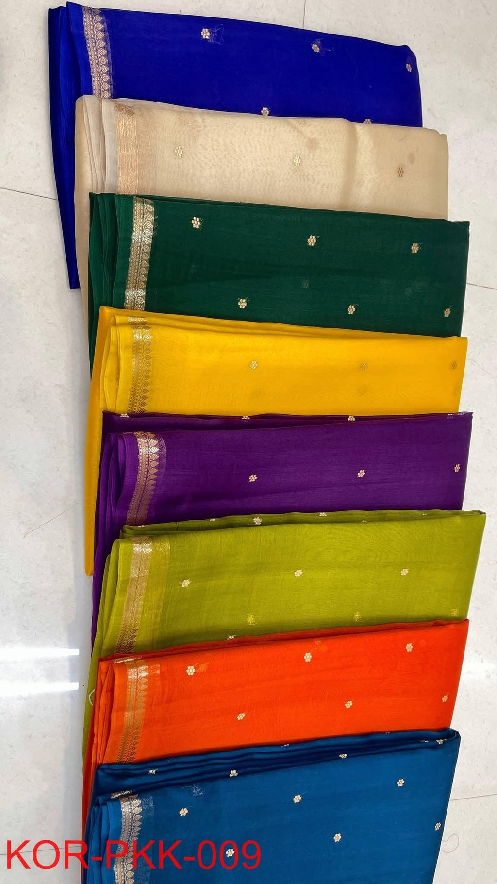 Pure Handloom banarasi  kora Silk Saree