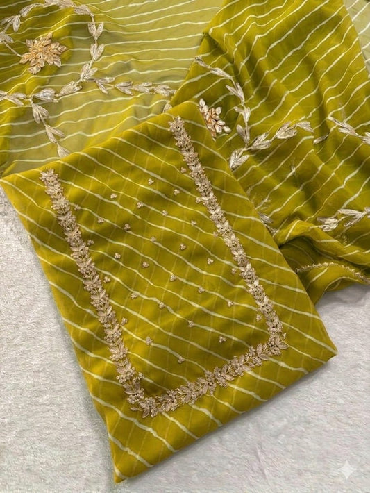 Designer Georgette Suit Set with Gota Patti Work