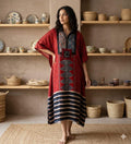 Pure Modal Silk Handblock Printed Kaftans Stitched suit