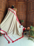Beautiful Cotton Mulmul  Saree