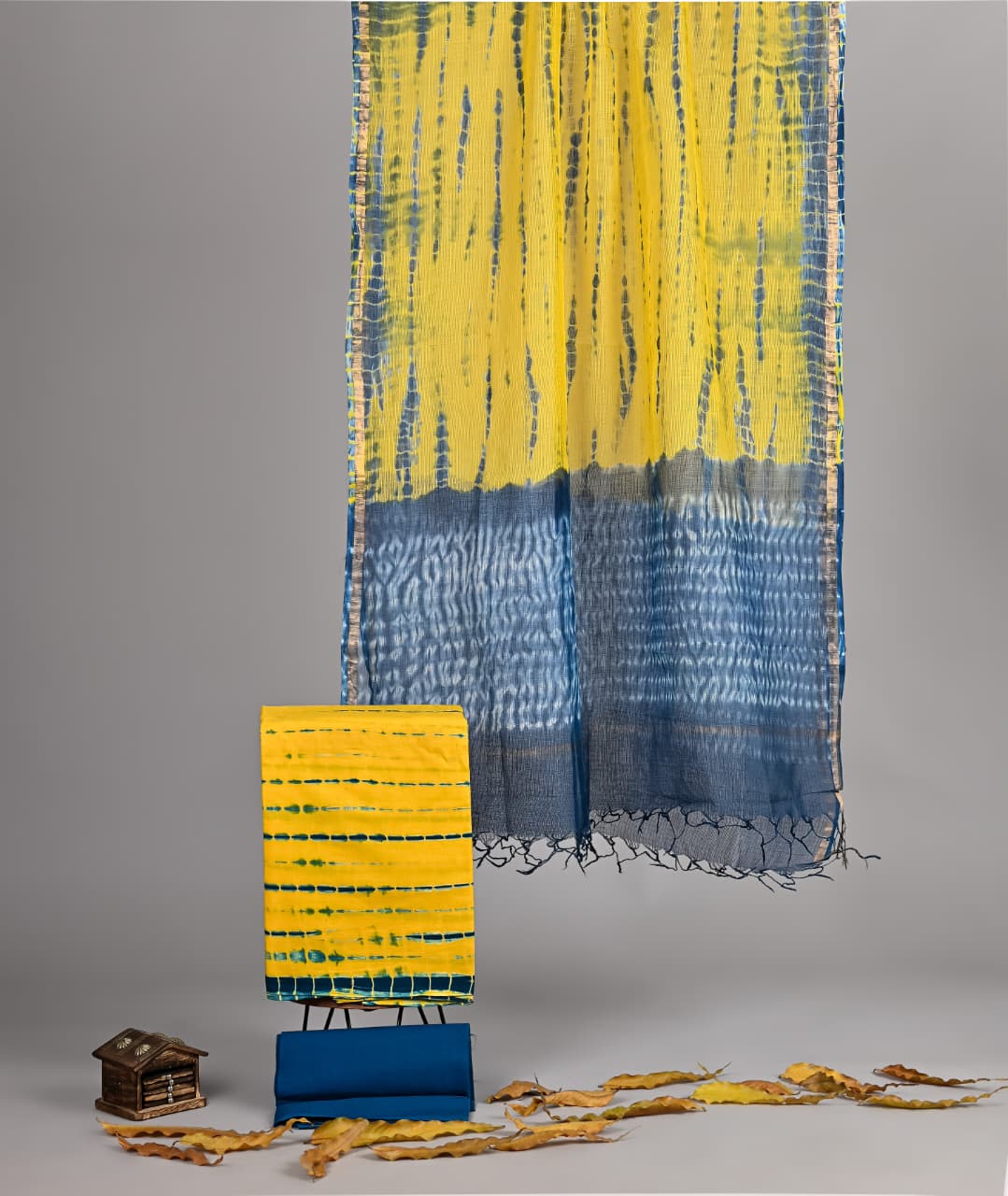 Pure Cotton Hand Block Print Suit With Kota Doriya Dupatta