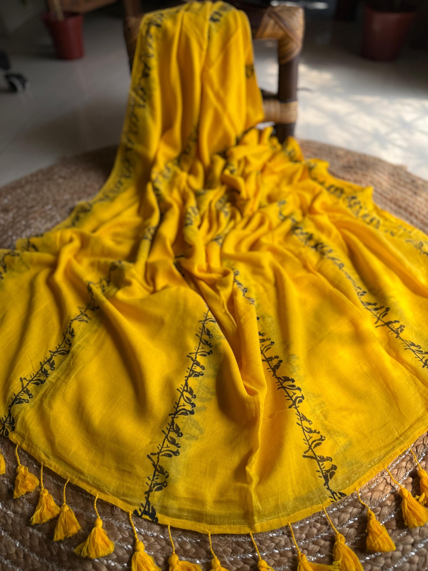 Beautiful Cotton Mulmul  Saree
