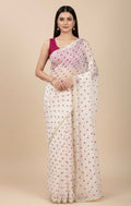 Pure Jaipuri Chiffon Saree