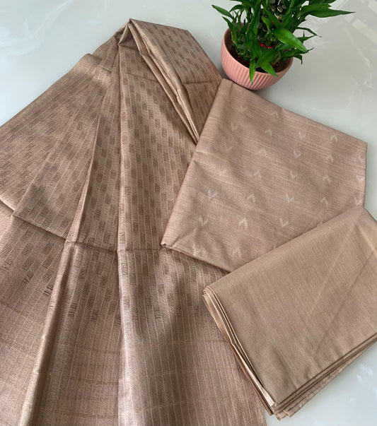 Bhagalpuri Katan Silk 3PC Unstitched Suit