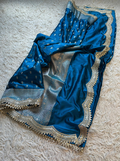 Banarasi katan mashru silk saree