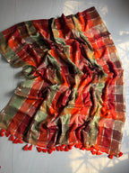 Beautiful Cotton Mulmul Saree Without blouse
