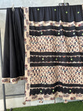 Pure Mul Cotton Saree With Ajrakh Mirror Work