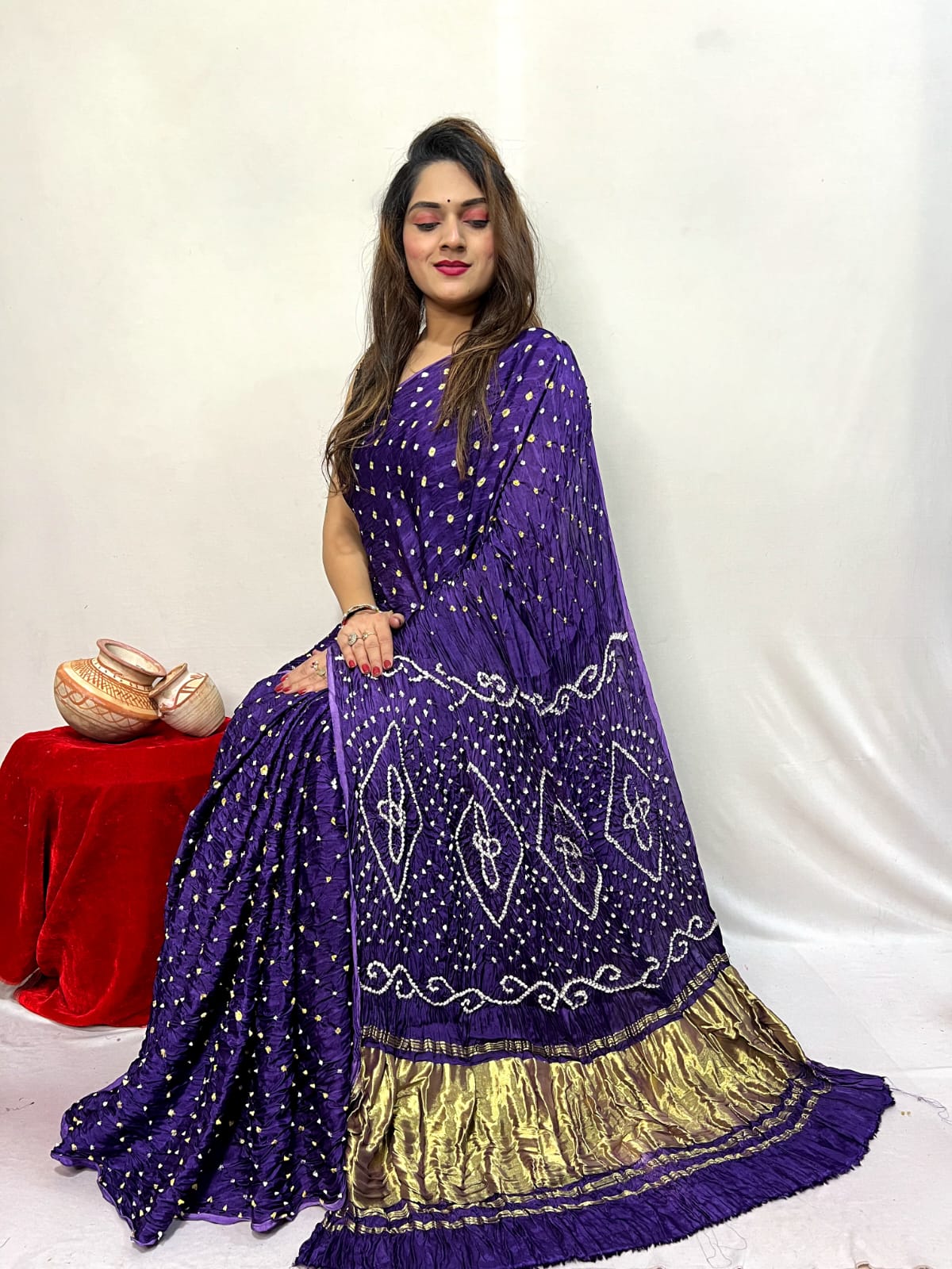 Pure Modal Silk Saree with blouse