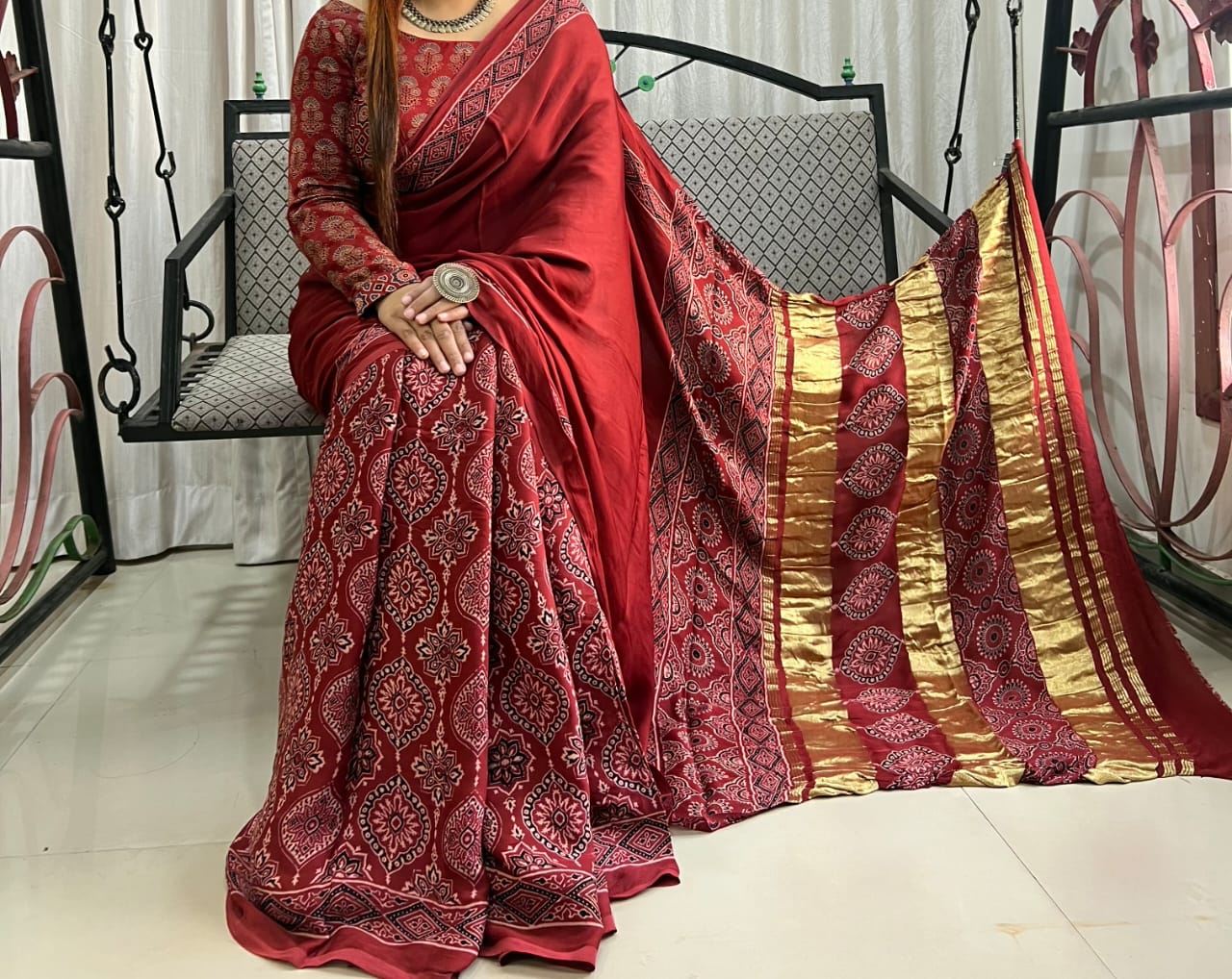 Pure Modal Silk Saree with blouse