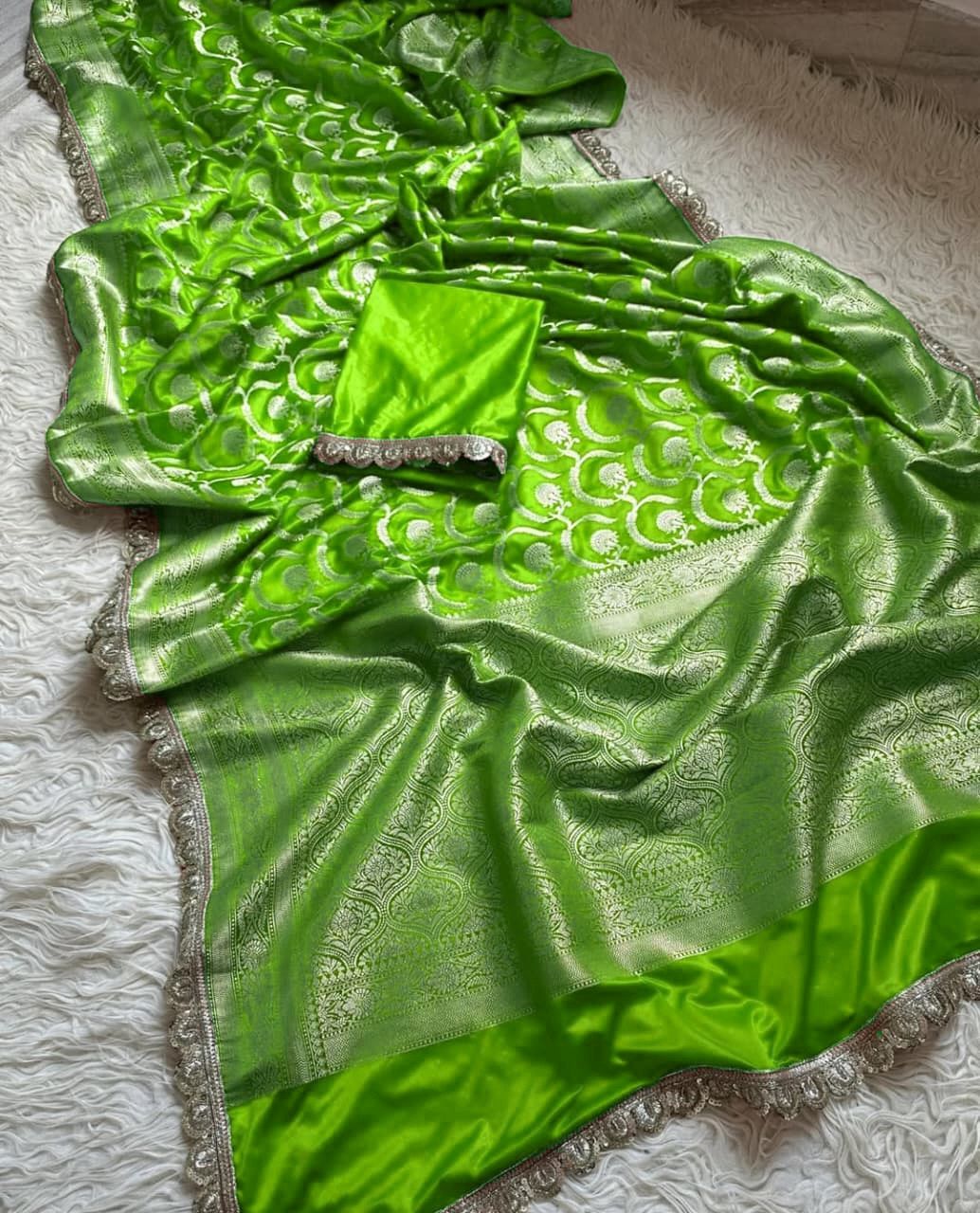 Banarasi katan mashru silk saree