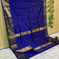 Maheshwari Cotton Silk Zari Work Saree With Blouse
