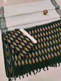 Pure  ikkat Cotton Unstitched Suit With Dupatta