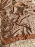 Banarasi Semi Katan Silk Saree With Blouse