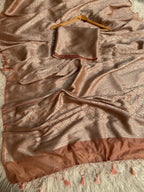 Banarasi Semi Katan Silk Saree With Blouse