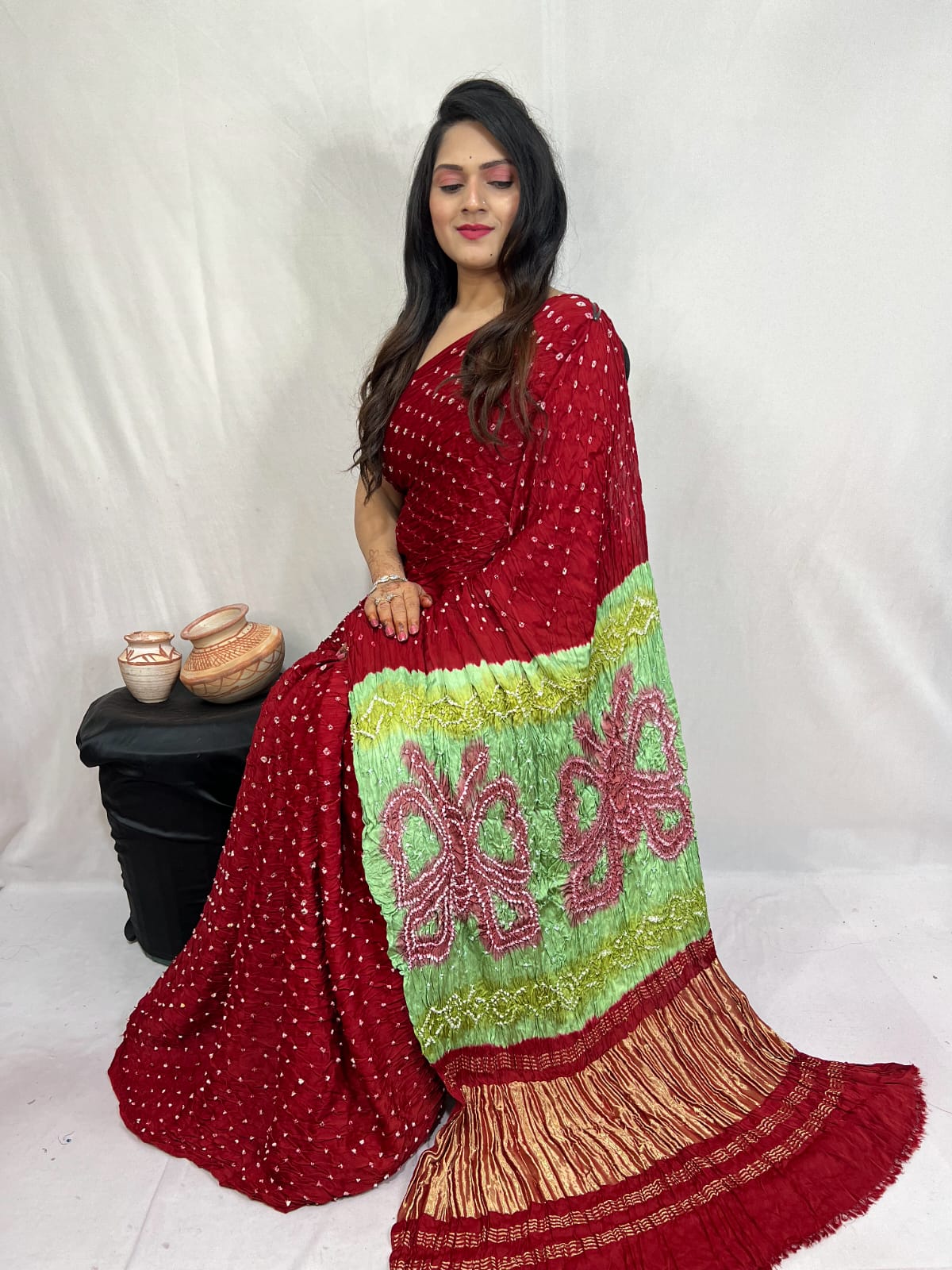 Pure Modal Silk Saree with blouse