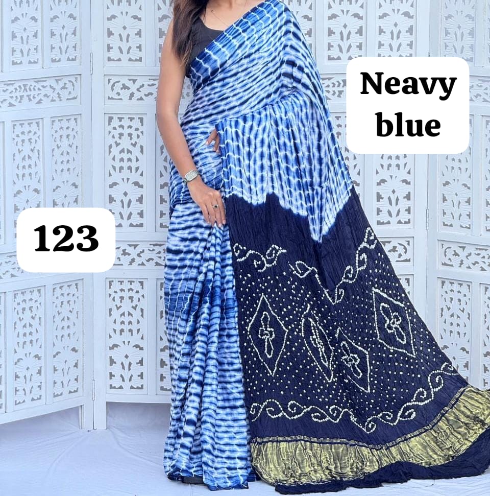 Pure Modal Silk Saree with blouse With Tissue Pallu