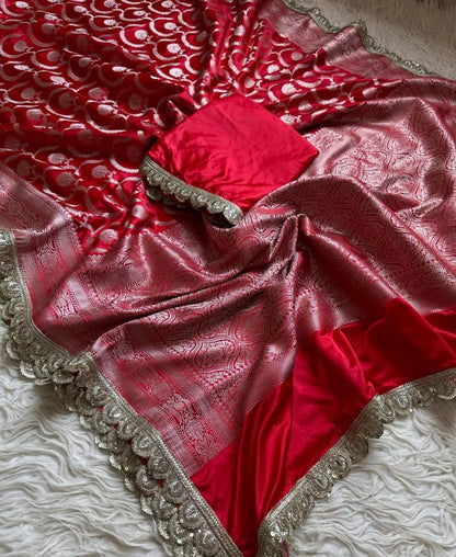 Banarasi katan mashru silk saree