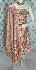 BHAGALPURI   KATAN MADHUBANI PRINT UNSTITCHED SUIT