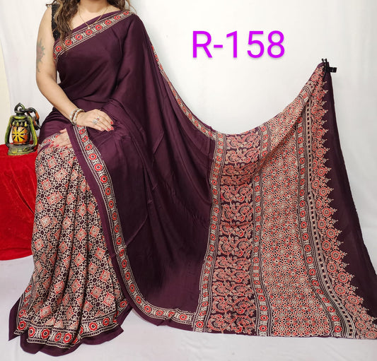 Pure Modal Silk Saree with blouse