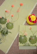 Beautiful kota cotton  hand brush print Unstitched suit