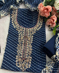 Designer Georgette Suit Set with Gota Patti Work