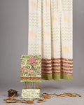 Exclusive new hand block printed cotton suits with cotton duptta