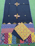 Ajrakh print cotton top With ajrakh mirror work  dupatta