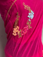 Pure Jaipuri Chiffon Saree