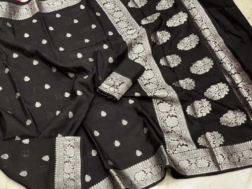 Banarasi  Georgette   Soft  Silk Saree With Zari Work